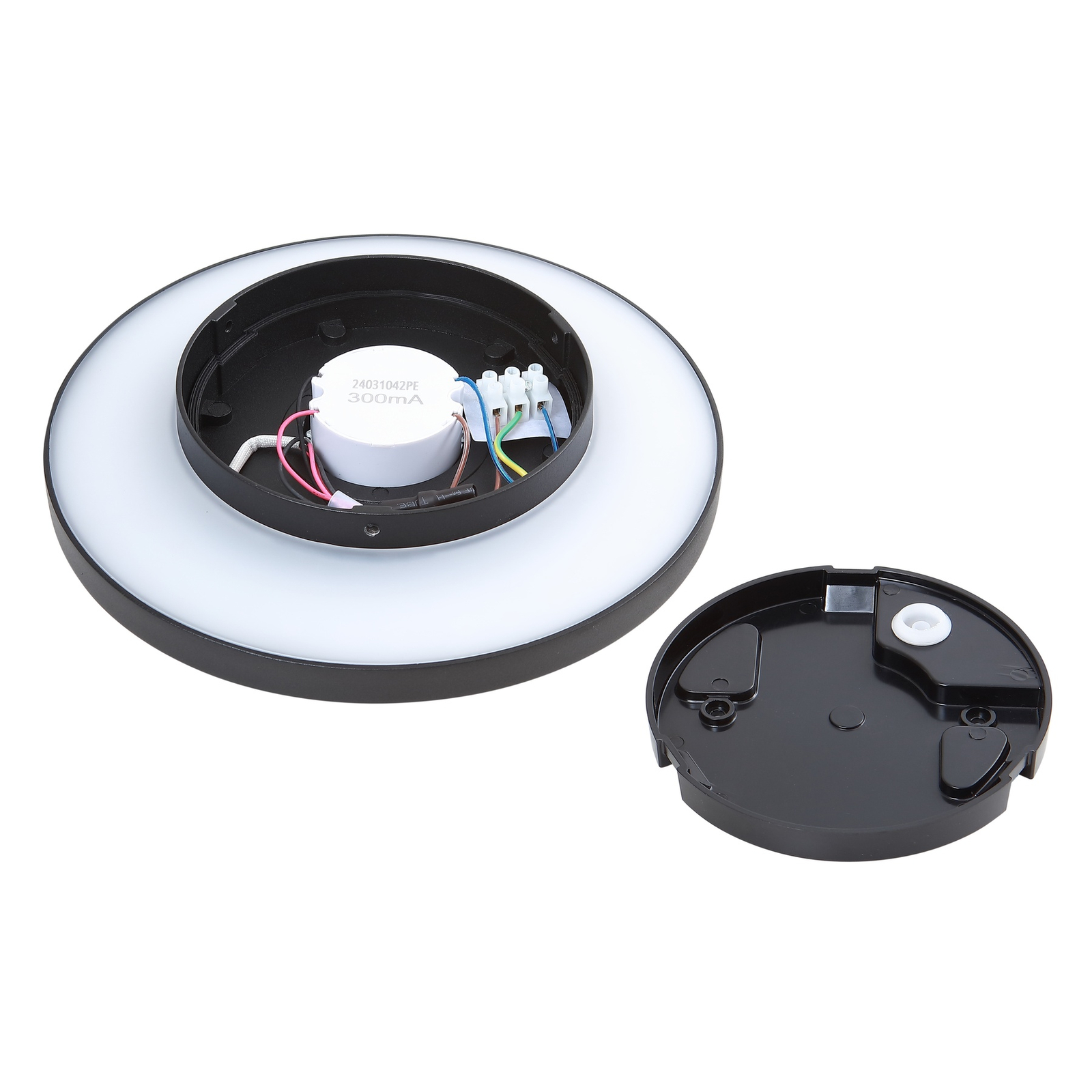 Lucande LED buiten wandlamp Kayana, zwart, aluminium, 24 cm